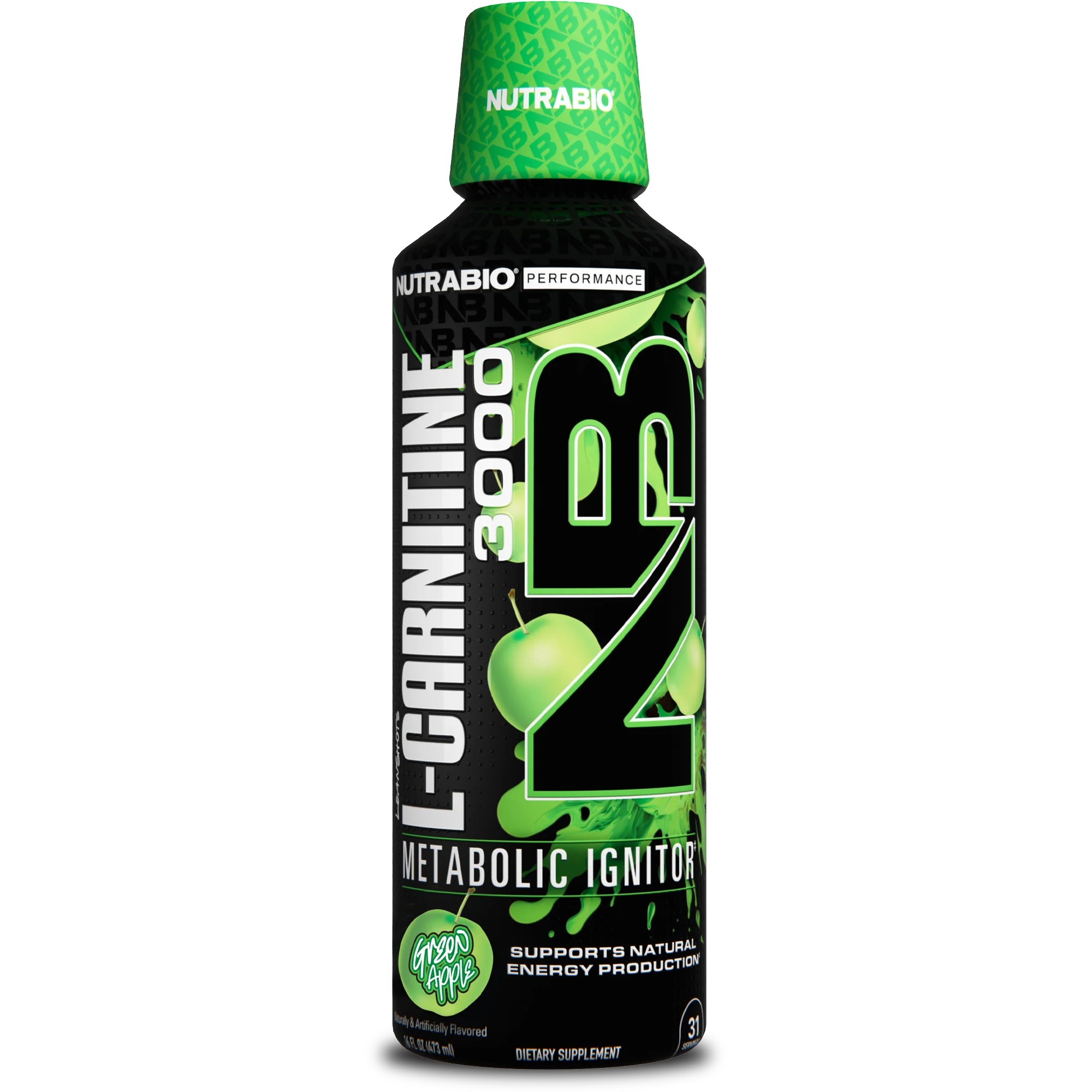 l carnitine without carbs NutraBio – L-Carnitine Liquid Shots 3000mg, Green Apple Zero Carbs & S – Healthland Co