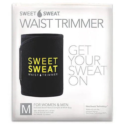 Sweet Sweat Waist Trimmer for Women and Men black and yellow