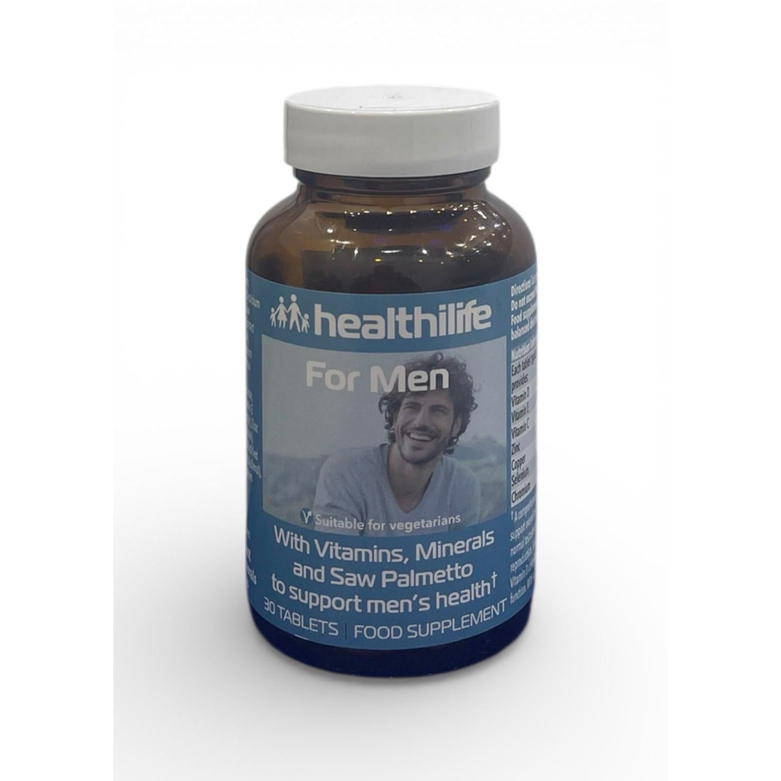 HealthiLife Men’s Multivitamin & Minerals with Saw Palmetto 30 Tablets