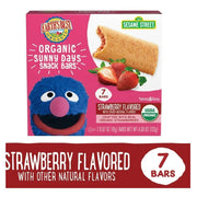 ألواح وجبات خفيفة عضوية للأطفال الصغار من عمر سنتين فما فوق، بنكهة الفراولة، 7 ألواح، 19 جم