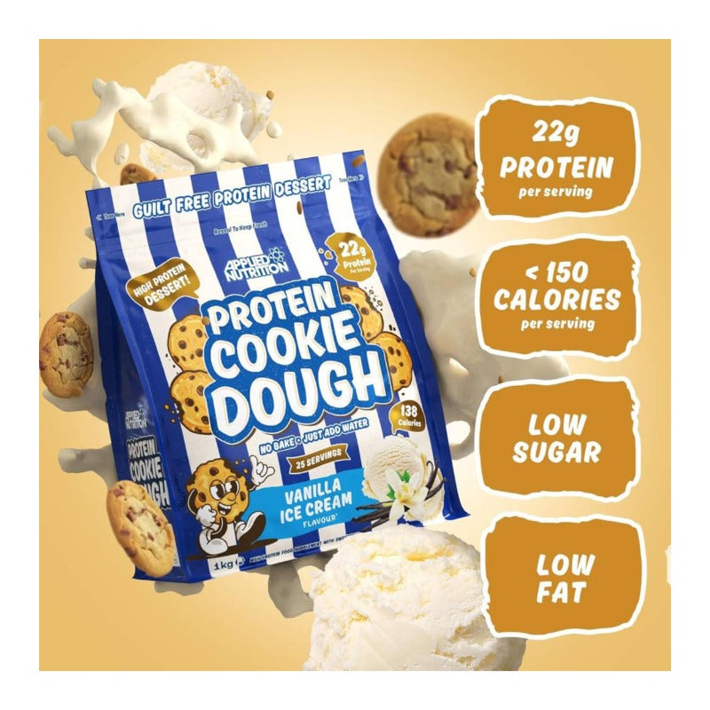 Applied Nutrition Protein Cookie Dough, Vanilla Ice Cream, 1 kg