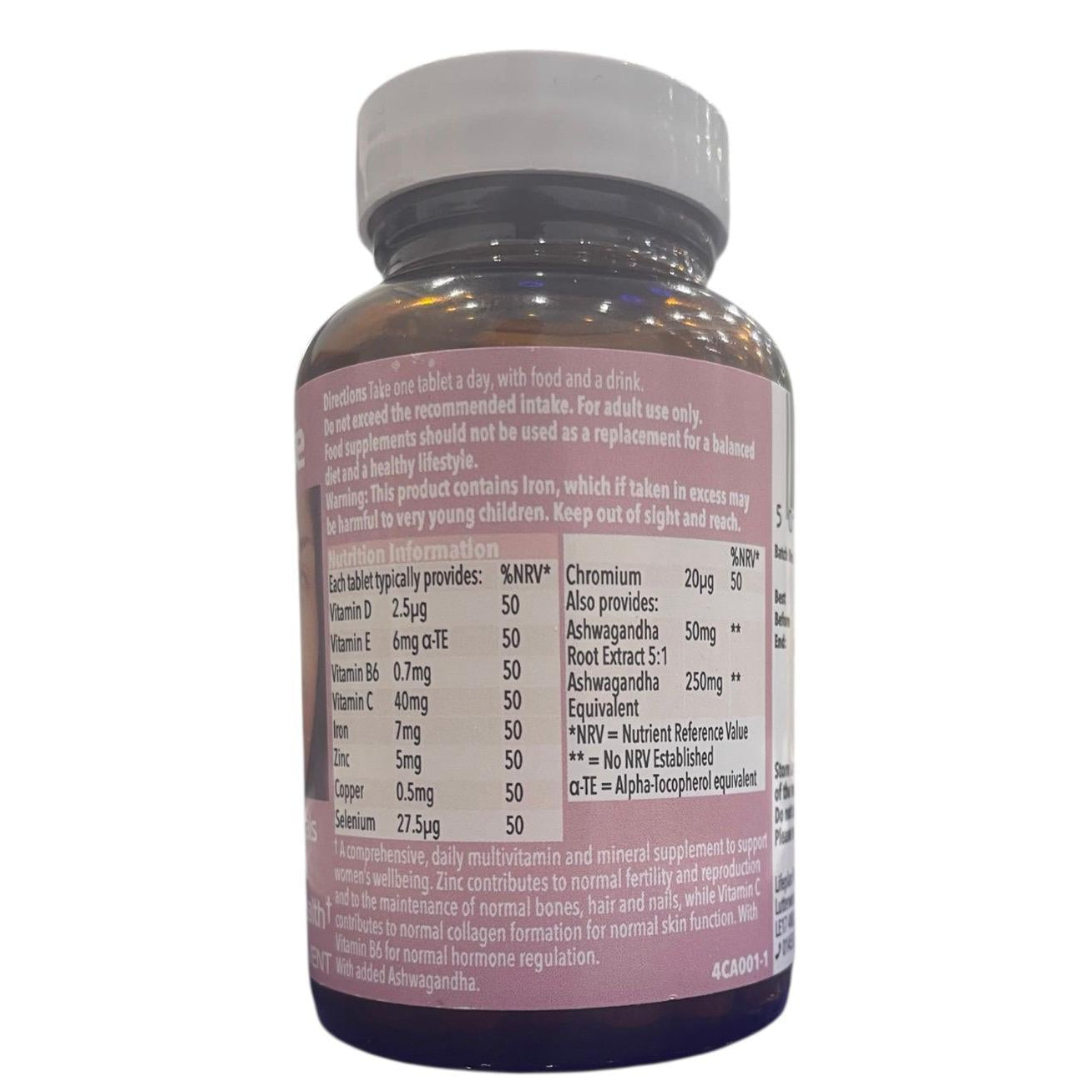 HealthiLife For Women Multivitamins & Minerals with Ashwagandha 30 Tablets