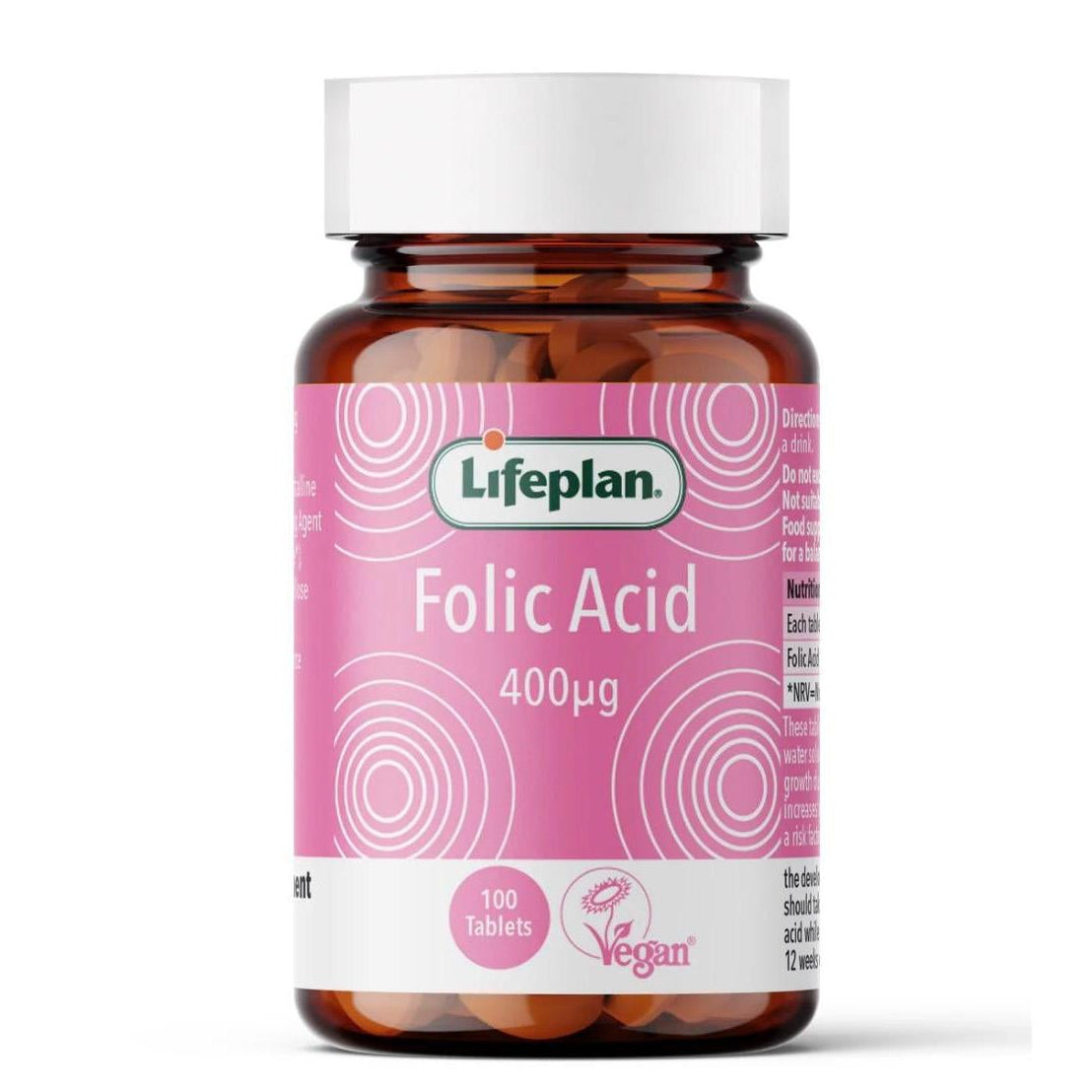 لايف بلان حمض الفوليك 400 ميكروغرام 100 قرص نباتي