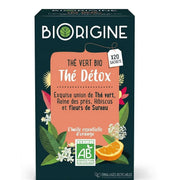 Biorigine Organic Detox Green Tea with Orange Essential Oil - 20 Tea Bags