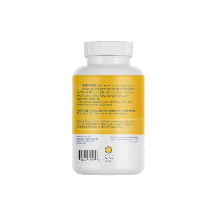 Meditech Vitamin D3 5000 IU 100 Veggie Capsules Halal