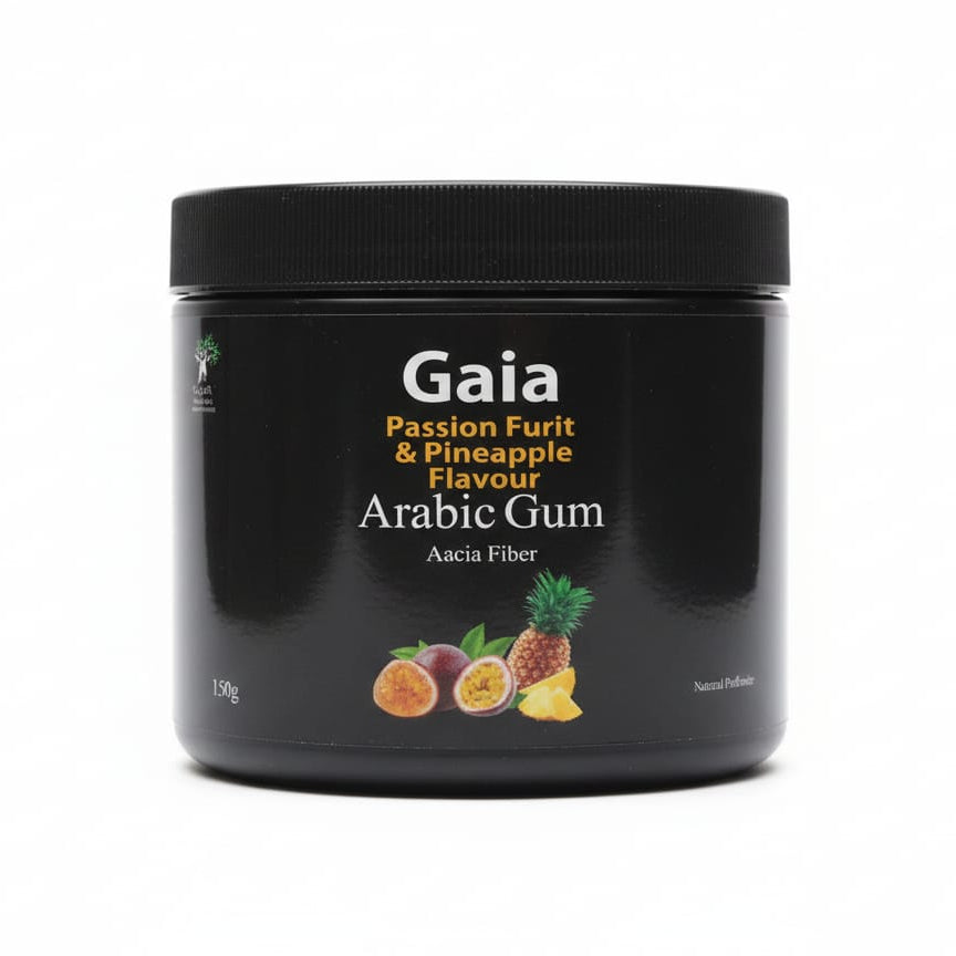 غايا صمغ عربي (ألياف أكاسيا) – مع الباشن فروت والأناناس (150 جرام)