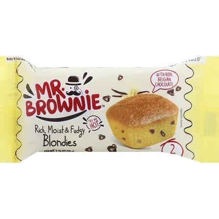 MR Brownie 2 Blondies with Belgian Chocolate 50g