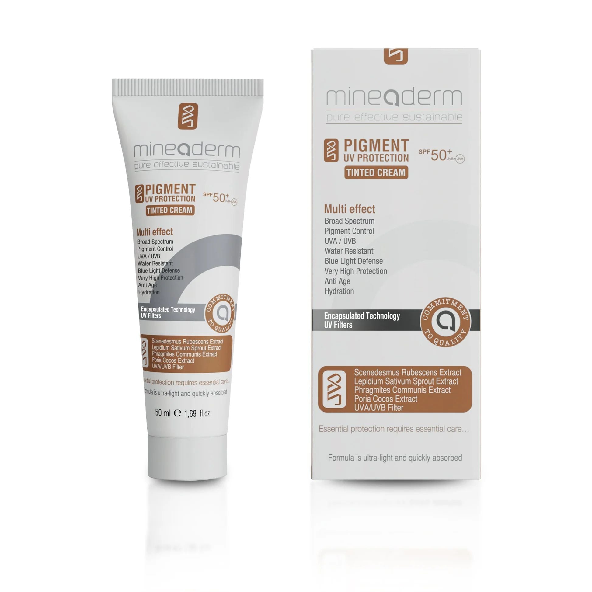 Mineaderm Pigment UV Protection Spf50+ Tinted Cream 50 ml