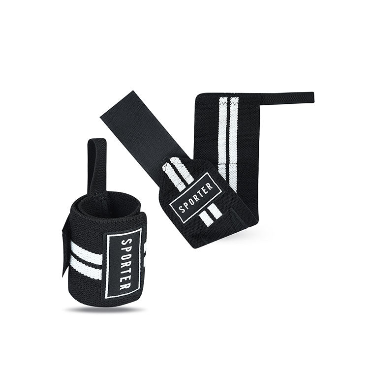 سوار معصم سبورتر - أسود/أبيض