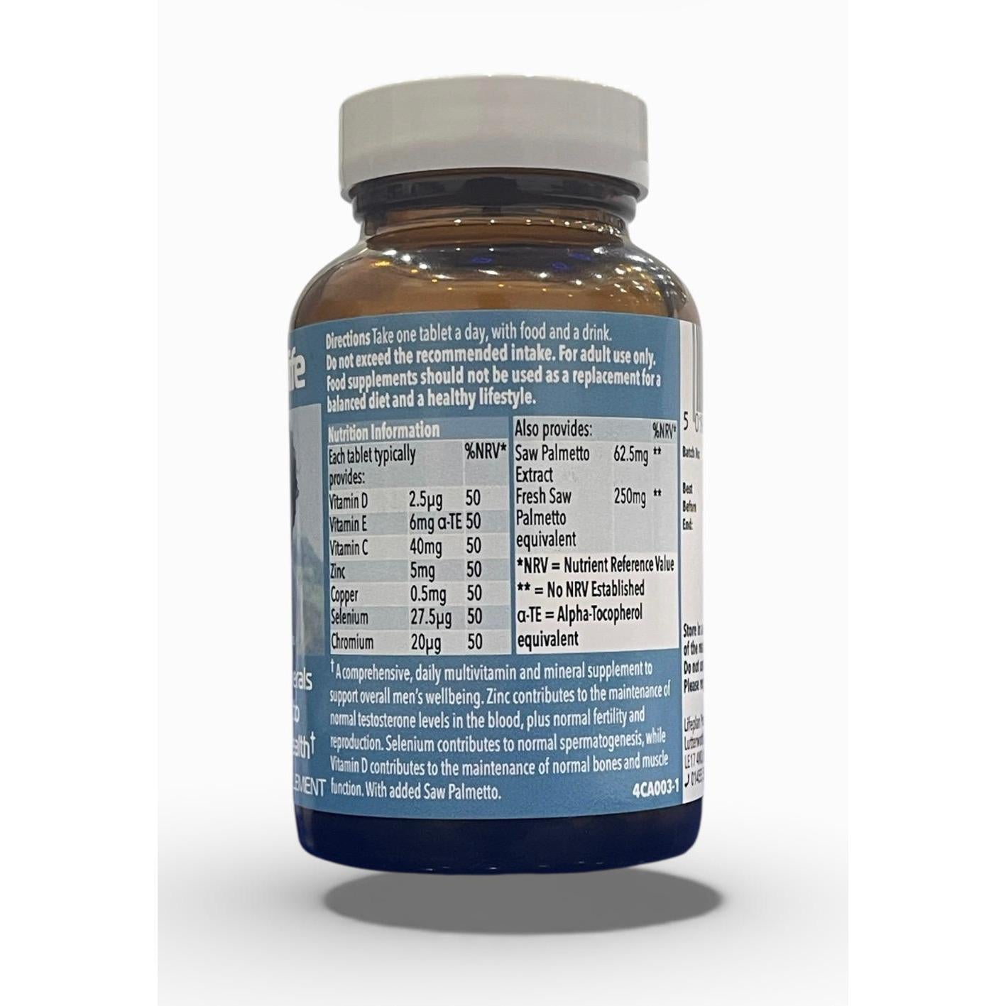HealthiLife Men’s Multivitamin & Minerals with Saw Palmetto 30 Tablets