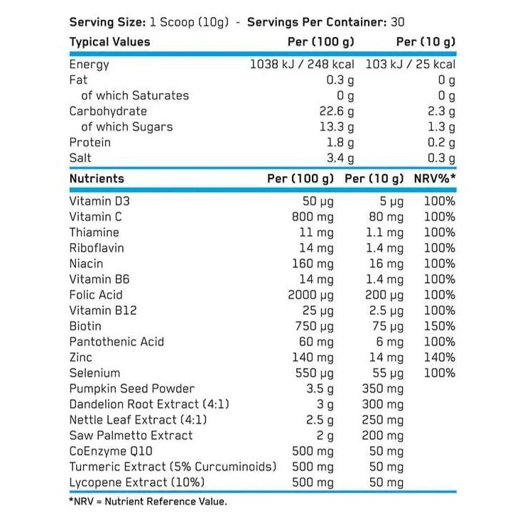 Applied Nutrition Prostate Support, Tropical Punch, Supports Prostate Health 300g