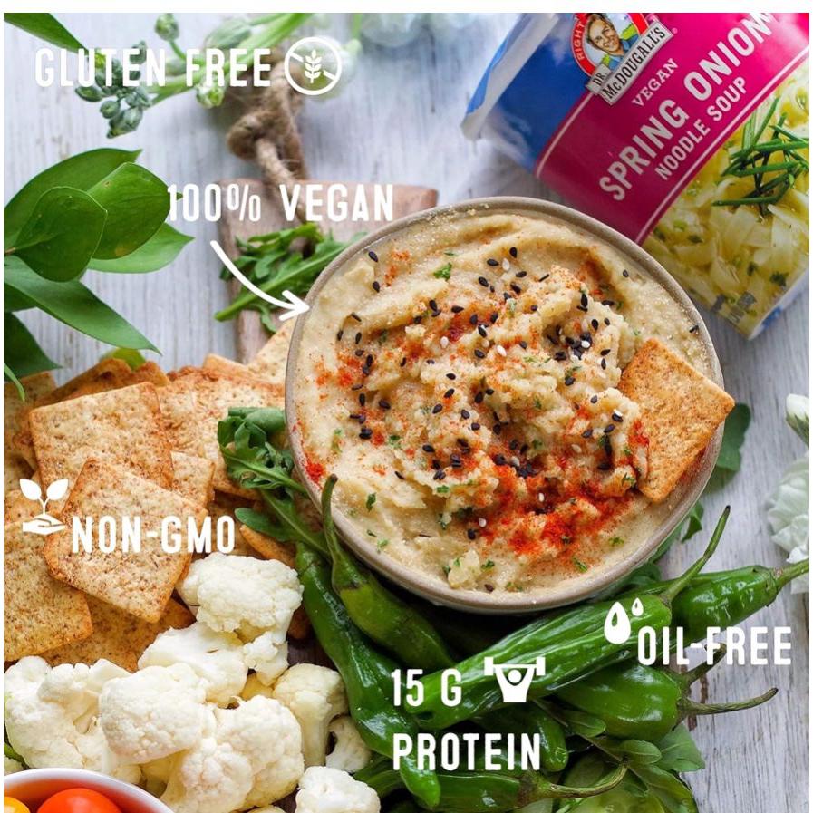 شوربة نودلز البصل الأخضر النباتية من دكتور ماكدوجال، كوب كبير ٥٣ غرام