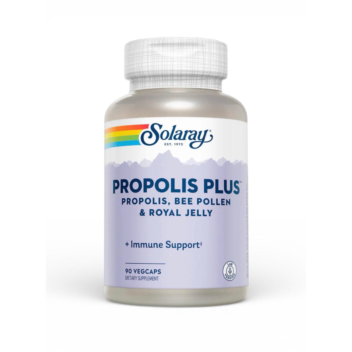 Solaray Propolis Plus Healthy Immune System Support with Bee Pollen & Royal Jelly 90 VegCaps