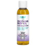 NOW Soothing Baby Oil, Calming Lavender 118ml