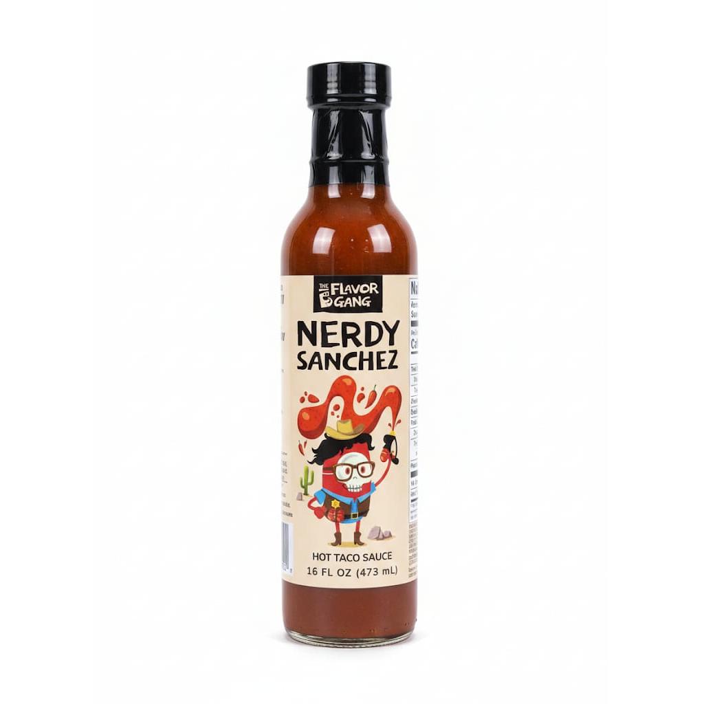 The Flavor Gang - Nerdy Sanchez Hot Taco Sauce - 16 fl oz (473ml)