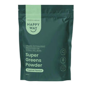 Happyway Organic Supergreens Powder Superfoods High in Chlorophyll with Probiotic and Prebiotics 200g, Keto Friendly Gluten Free and Non-GMO