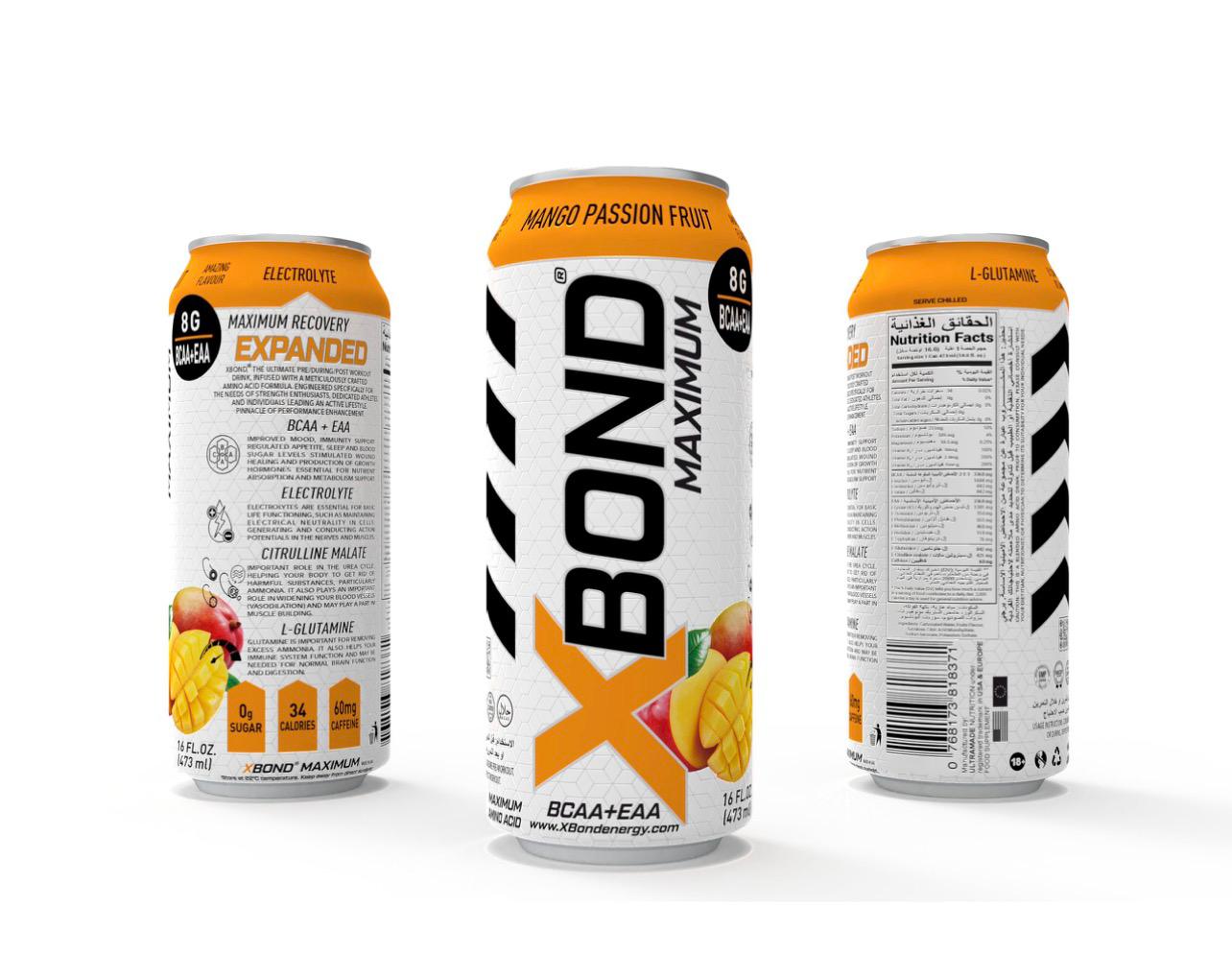 XBond Maximum BCAA+EAA Mango Passion Expanded 473ml