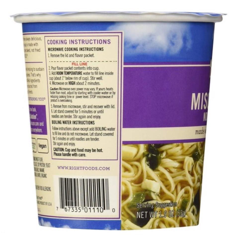 Dr. McDougall's Vegan Miso Ramen Noodle Soup 53g