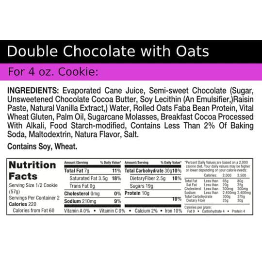 Bake City Cookie+ Protein Double Chocolate with Oat 113 g