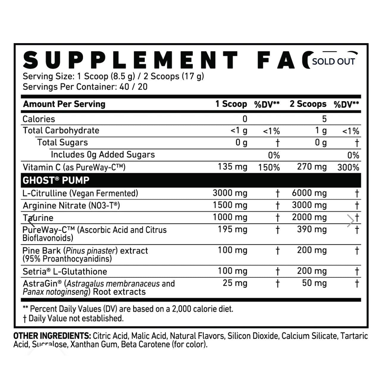 GHOST Pump Nitric Oxide Powder, Warheads Watermelon 350g