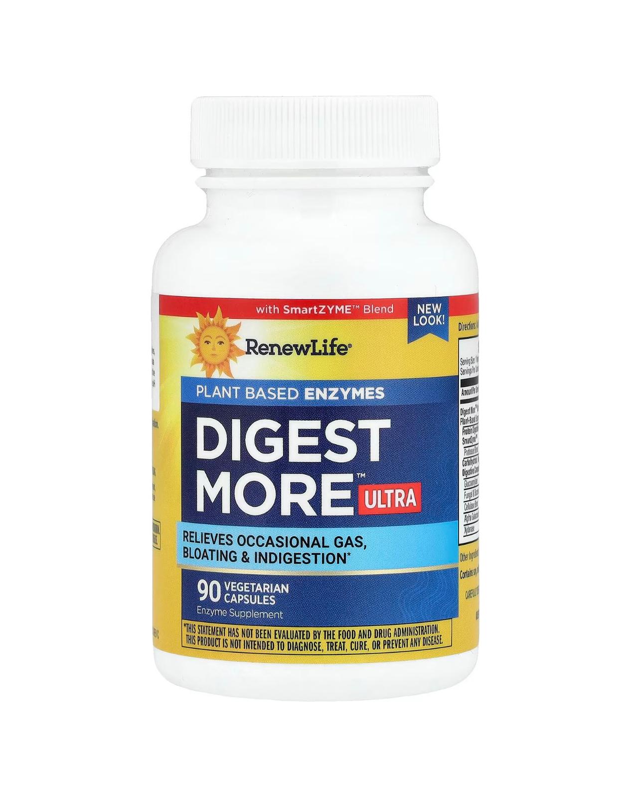 Renew Life Digest More Ultra Digestive Enzymes 90 Vegetable Capsules
