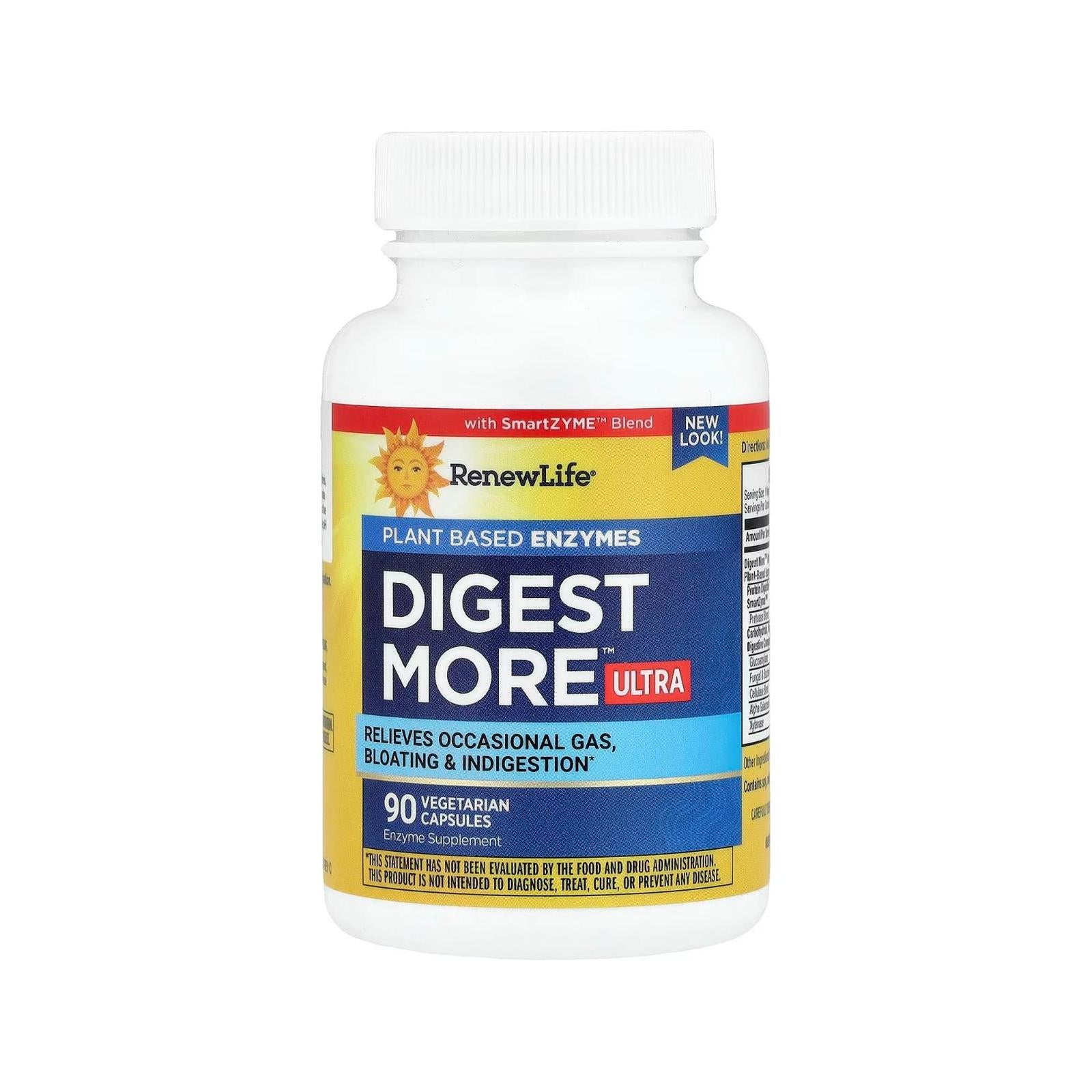 Renew Life Digest More Ultra Digestive Enzymes 90 Vegetable Capsules