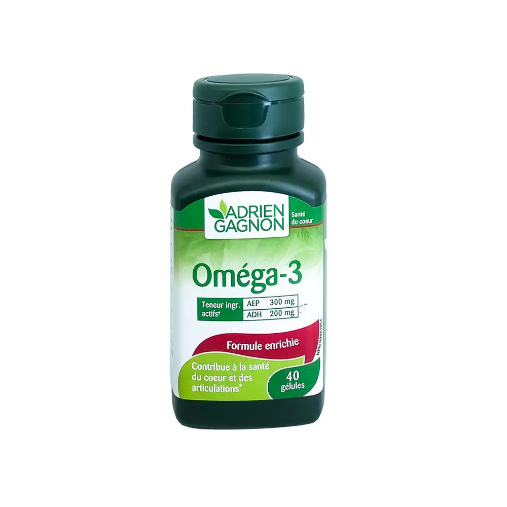Adrien Gagnon Omega 3 Enriched Formula 40 Softgels