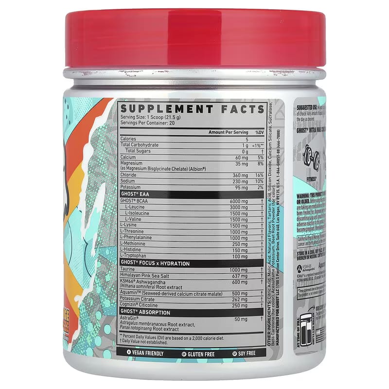 GHOST Intra Workout Powder, Orange Squeeze 430g