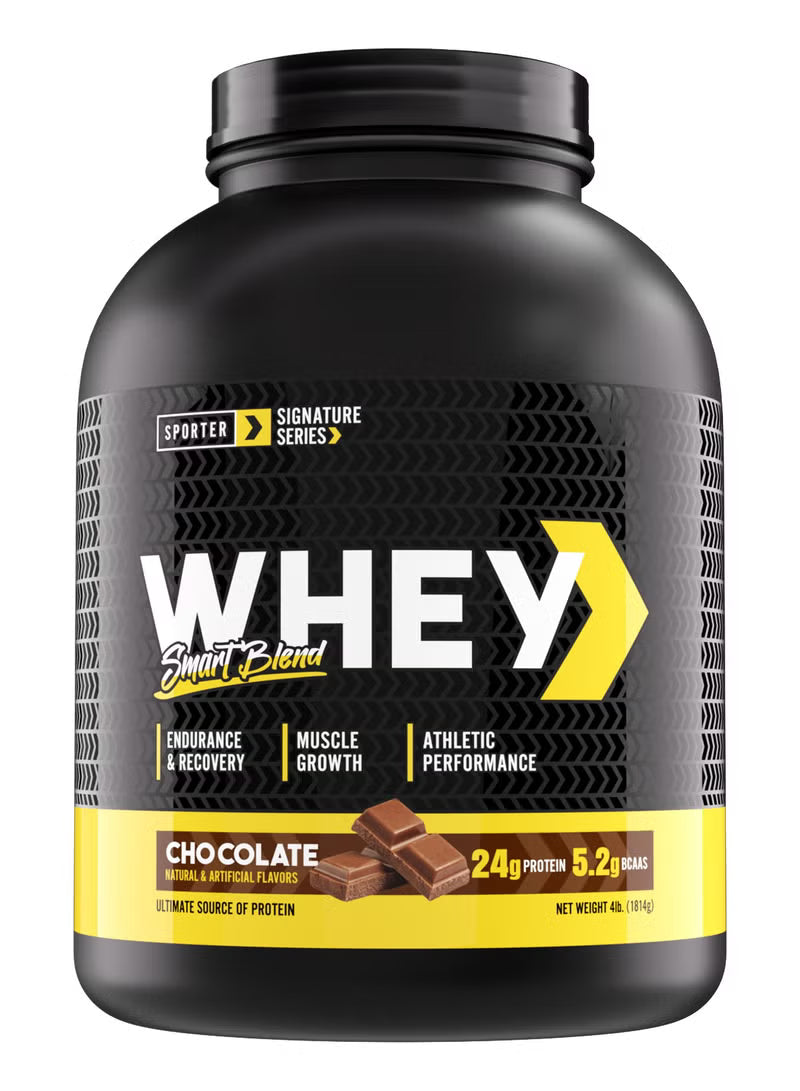 Sporter Whey Smart Blend Chocolate 24g Protein 5.2g BCAAs 1814g