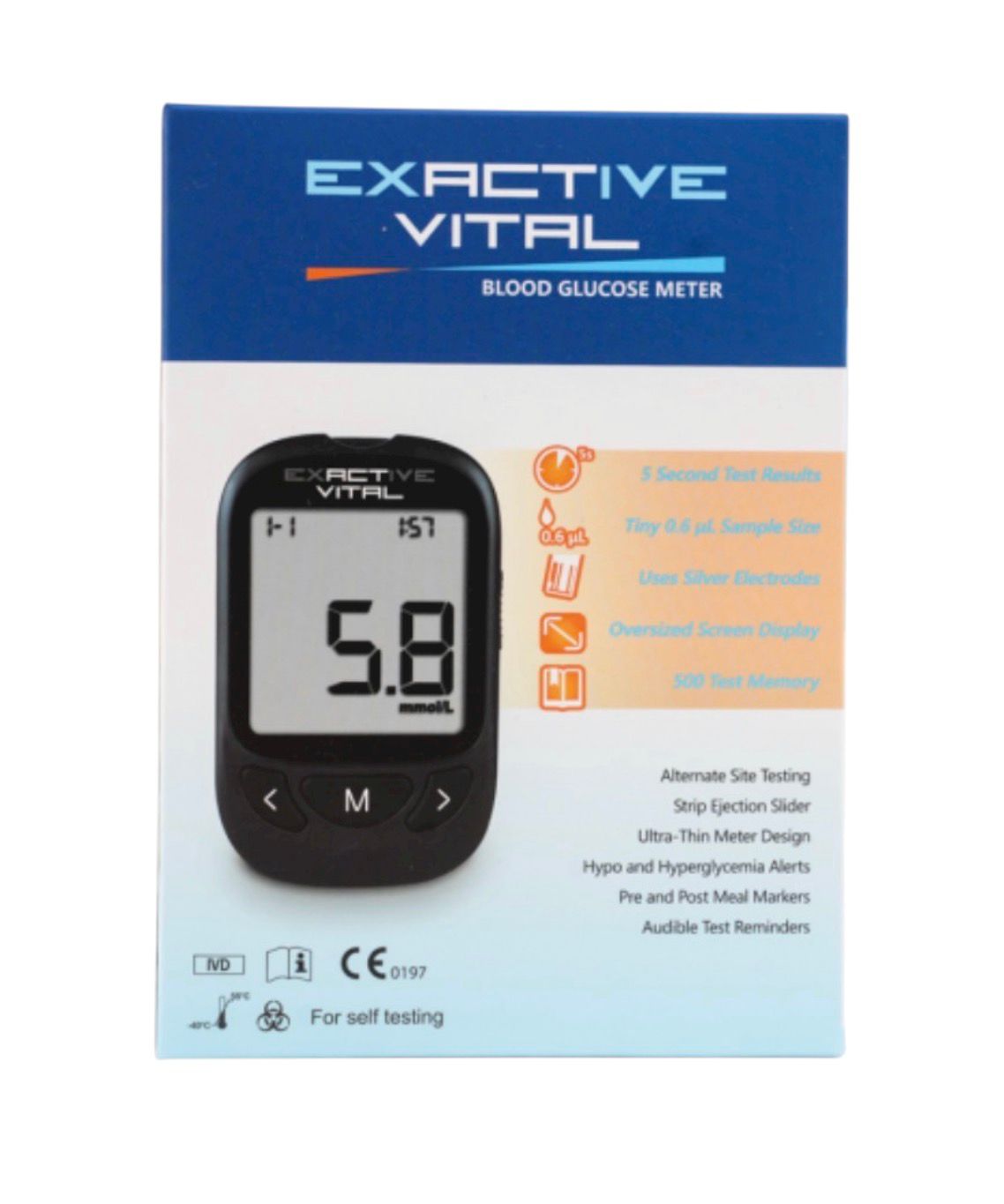 Exactive Vital Blood Glucose Meter