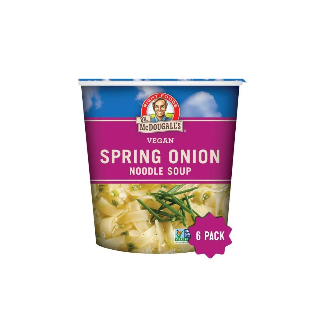 شوربة نودلز البصل الأخضر النباتية من دكتور ماكدوجال، كوب كبير ٥٣ غرام
