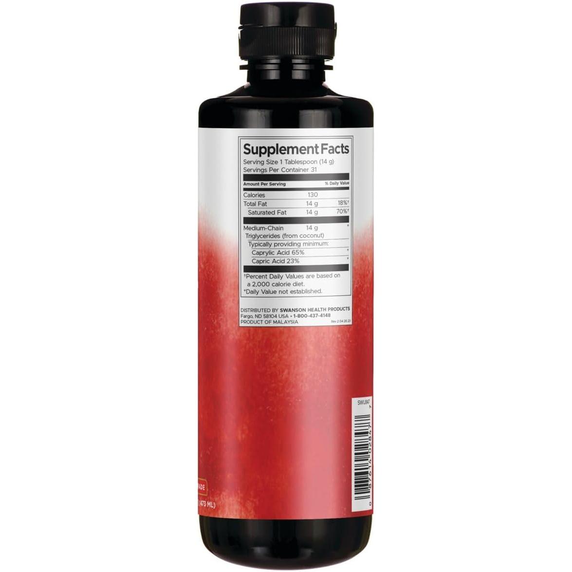 Swanson MCT Oil 473 ml