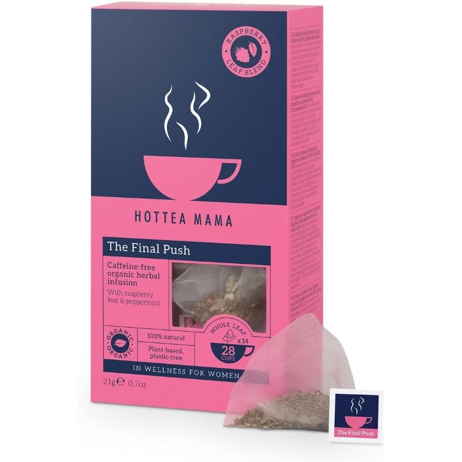 HotTea Mama The Final Push Raspberry Leaf Tea  21g 14 Biodegradable Plant Based Bags
