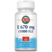 كال E-1000 د-ألفا توكوفيرول 1000 وحدة دولية 30 كبسولة هلامية