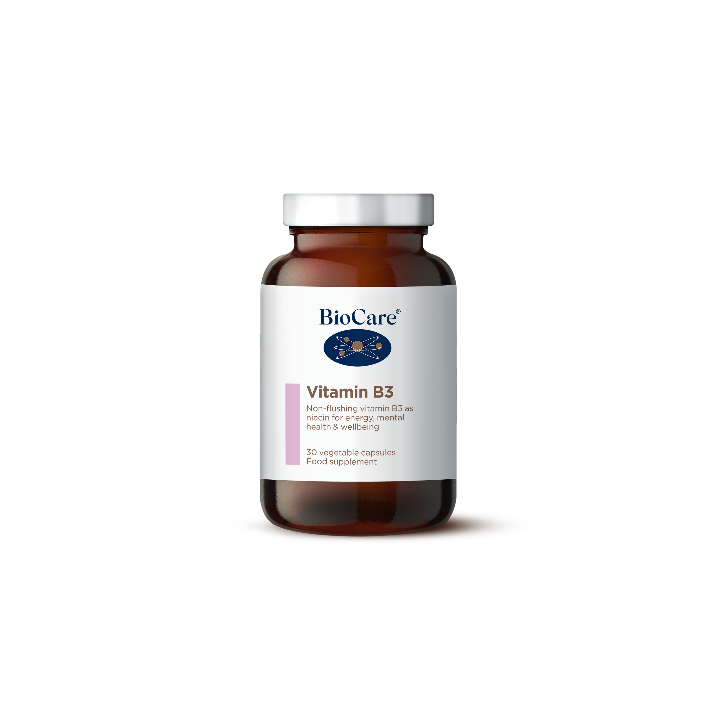 بايوكير فيتامين ب3 نياسين، 30 كبسولة نباتية