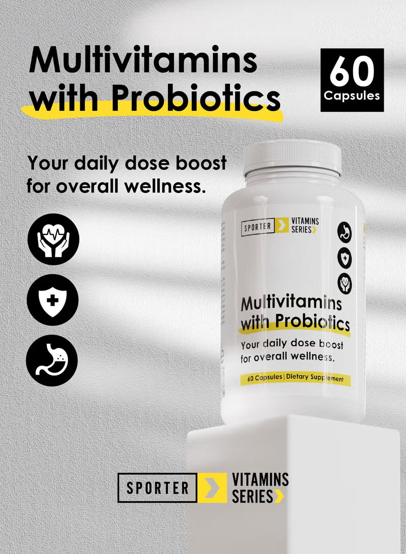 Sporter Multivitamins with Probiotics 60 Capsules