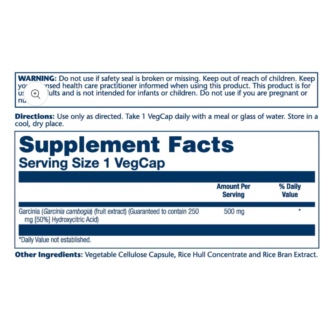 Solaray Garcinia Cambogia Fruit Extract – 60 Vegan Caps, 50% Hydroxycitric Acid, Non-GMO,