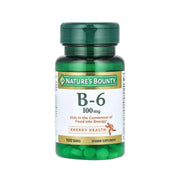 Nature's Bounty Vitamin B6 100mg Tablets - Supports Energy Metabolism & Nervous System Health, 100 Tablets