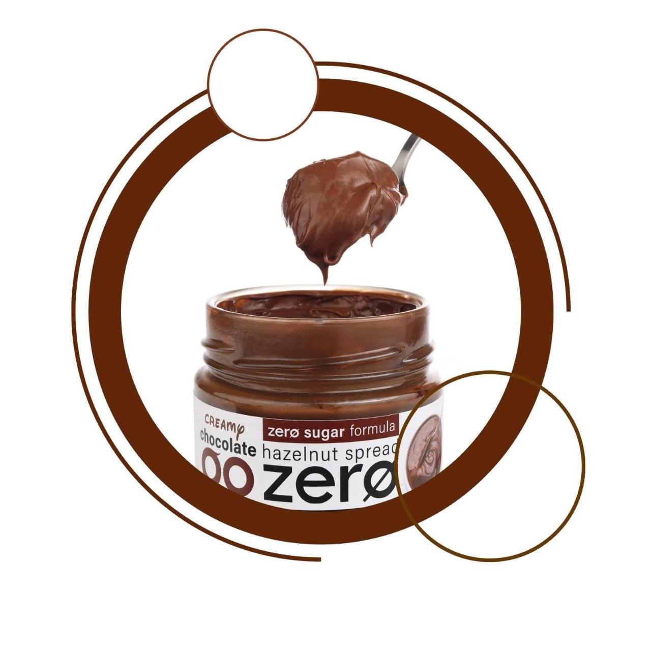 Go Zero Hazelnut Spread Creamy Chocolate Keto Friendly Diabetic Friendly Gluten-Free Vegan & Halal 25g