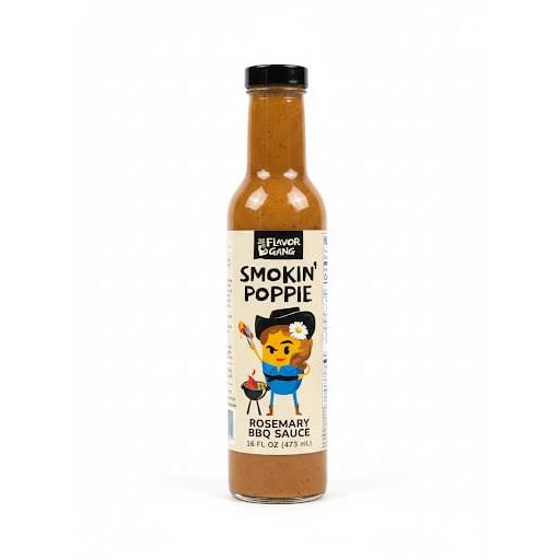 The Flavor Gang - Smokin' Poppie Rosemary BBQ Sauce - 16 fl oz (473ml)