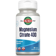 KAL Magnesium Citrate 400mg Vegan Gluten Free 60 Veg Tablets