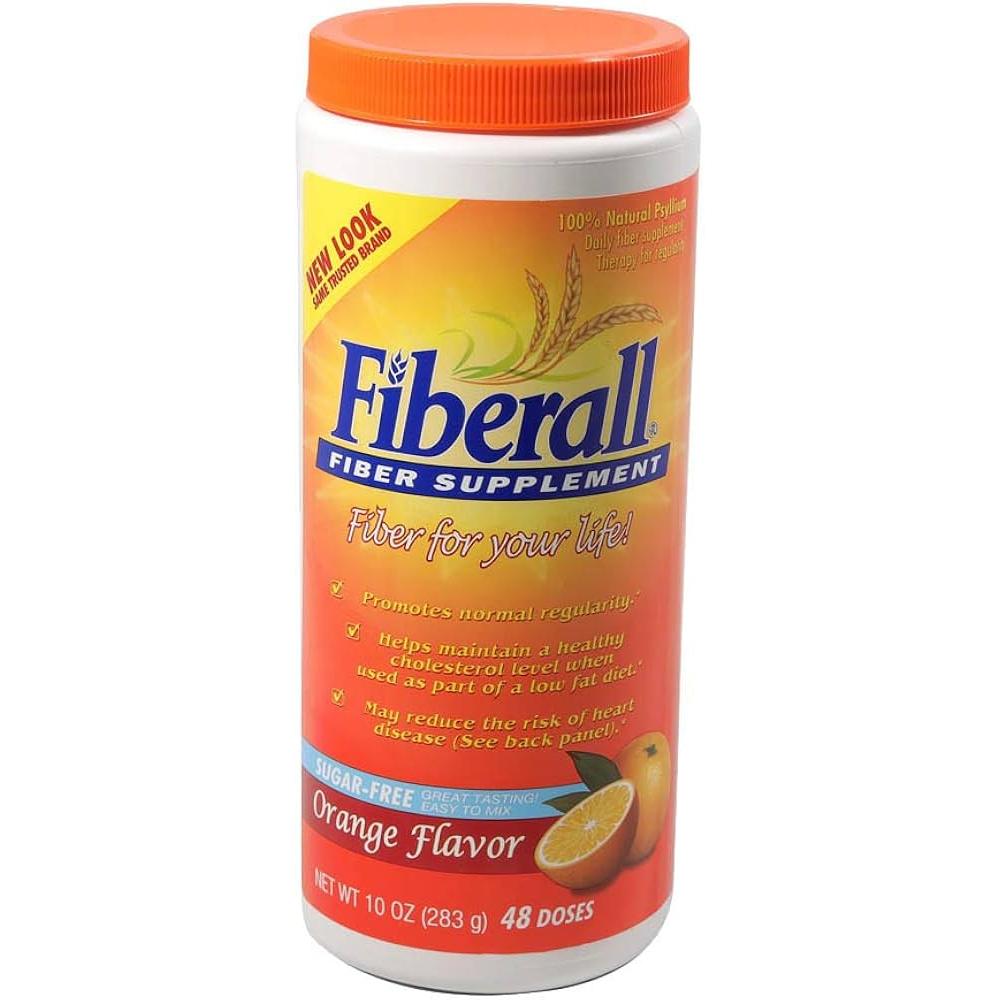 مسحوق مكمل الألياف "فايبرول" (Fiberall) بنكهة البرتقال، 283 جم