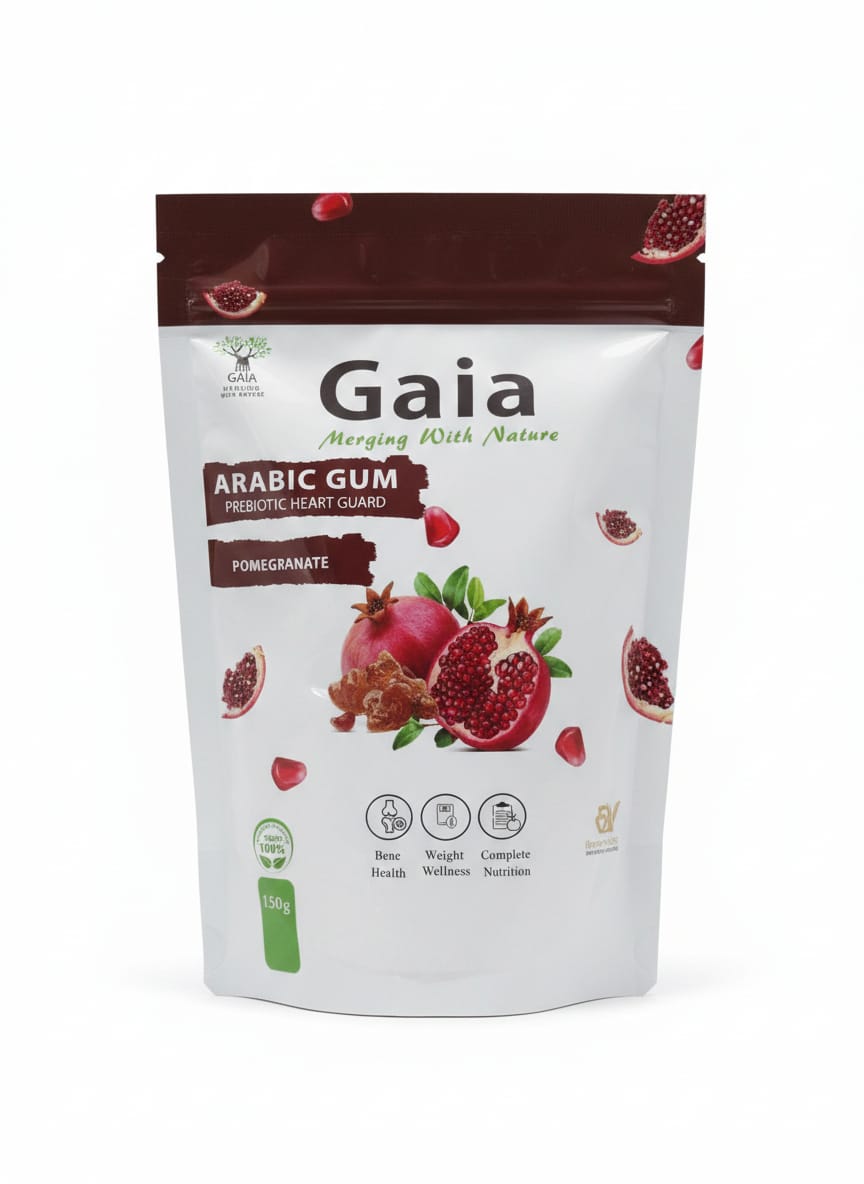 Gaia Arabic Gum Prebiotic Heart Guard - Pomegranate Flavor (150g)