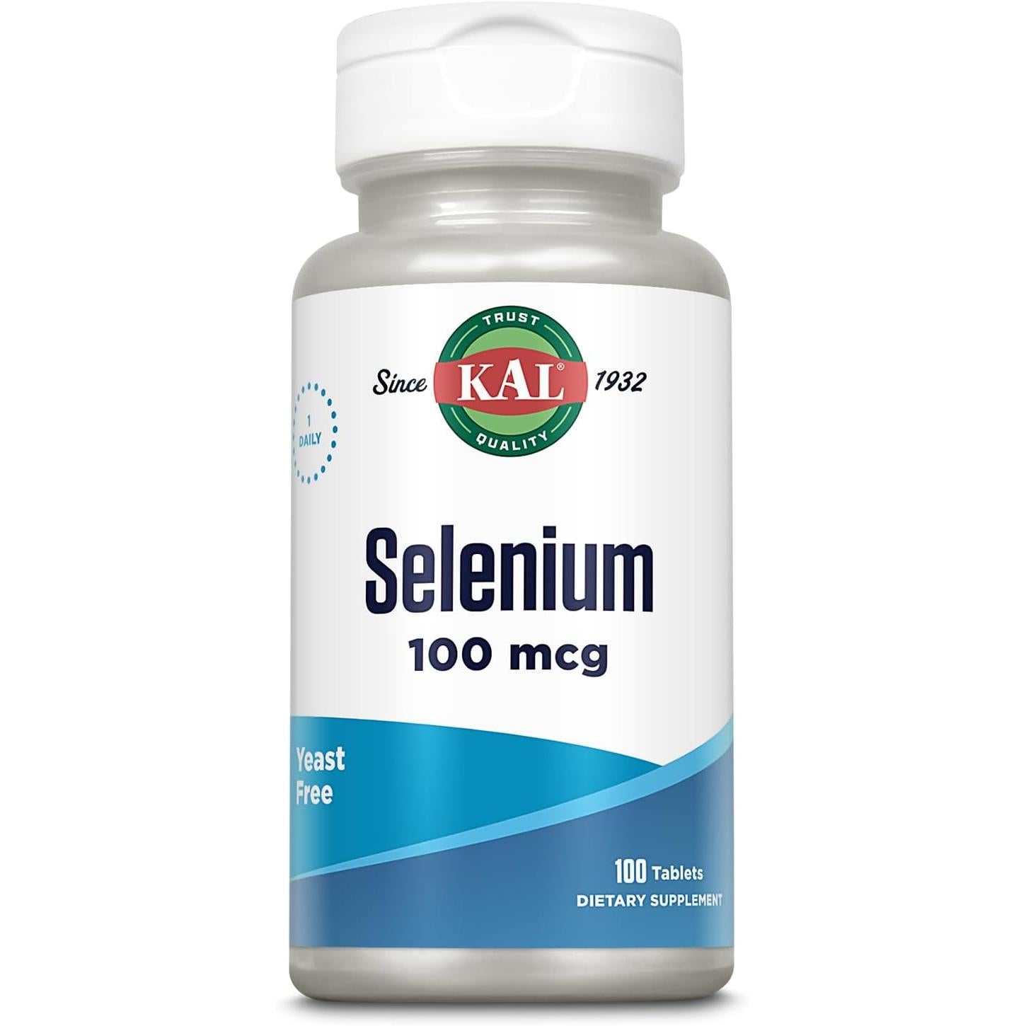 KAL 100 Mcg Selenium Yeast Free 100 Tablets
