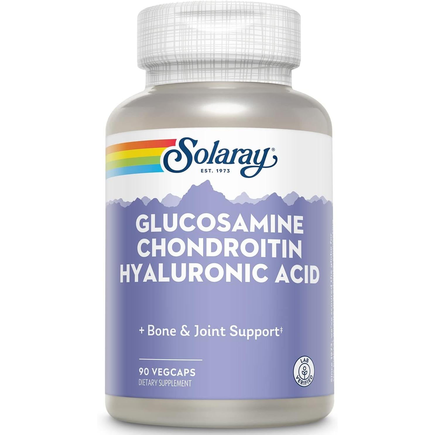 سولاراي جلوكوزامين كوندرويتين وحمض الهيالورونيك 90 كبسولة نباتية