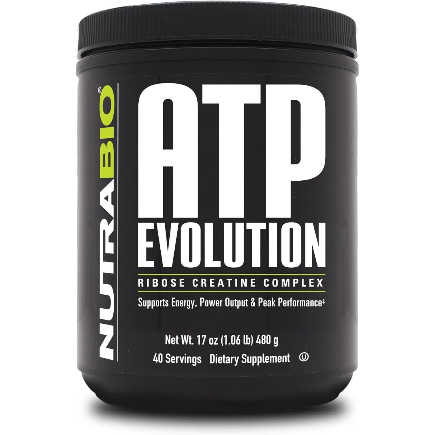 NutraBio ATP Evolution, Muscle Recovery, 500g Powder