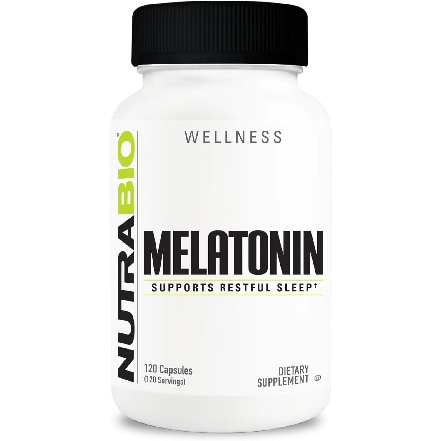 NutraBio Melatonin 3 Mg 120 Vegetable Capsules