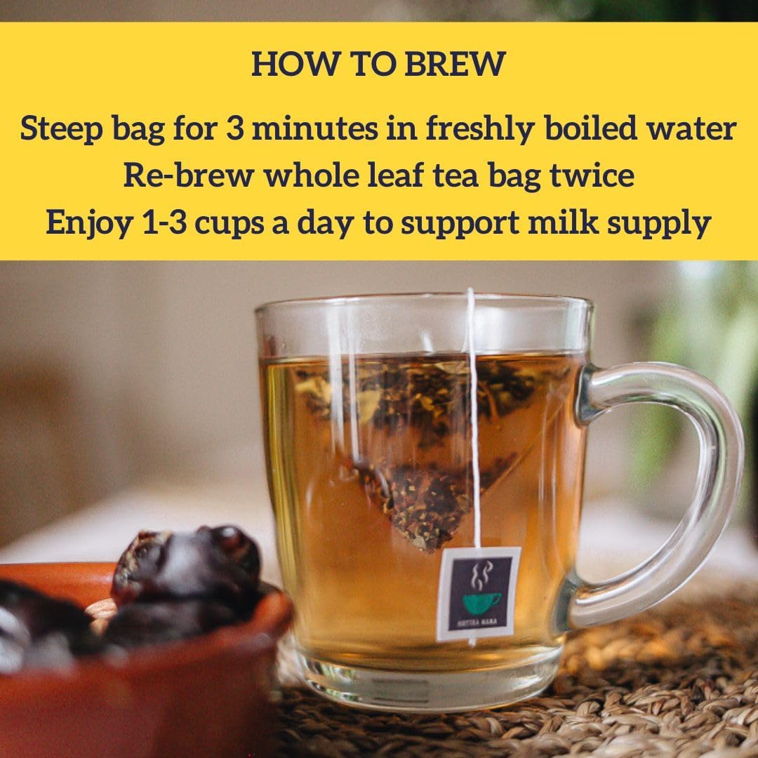 هوت تيا ماما ميلك أب شاي دعم الرضاعة الطبيعية مع الحلبة والشمر العضوي للرضاعة 28 جرام 14 كيس