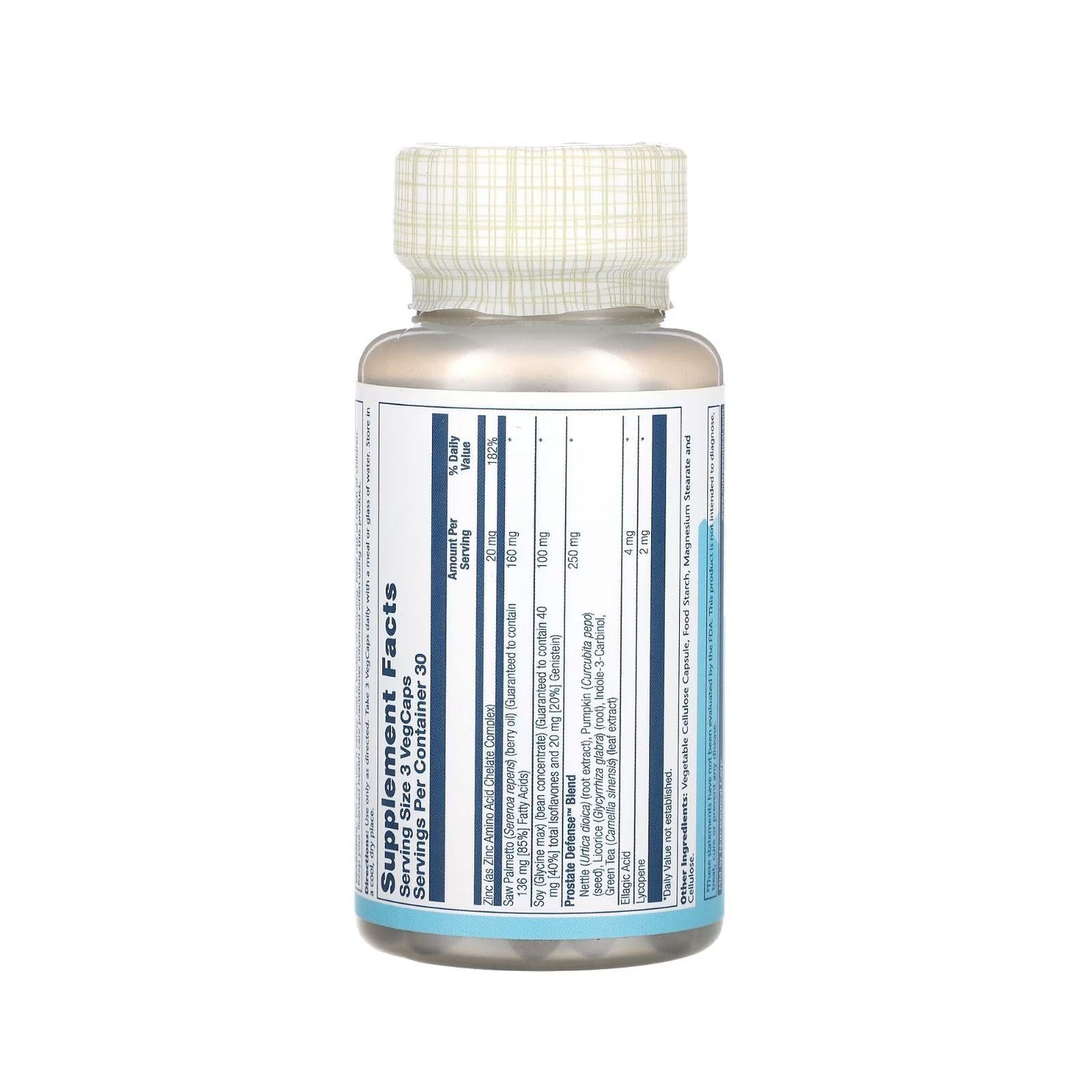 Solaray Prostate Defense 90 Vegetable Capsules