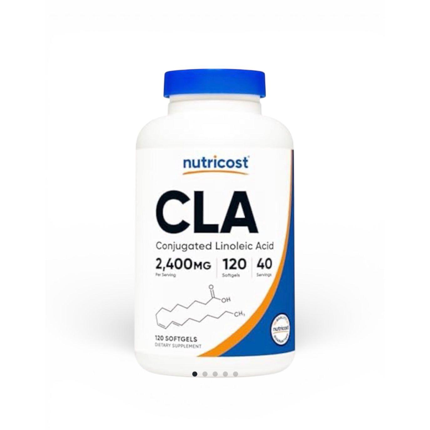 Nutricost CLA (Conjugated Linoleic Acid) 2,400mg, 120 Softgels - Gluten Free, Non-GMO, 800mg Per Softgel